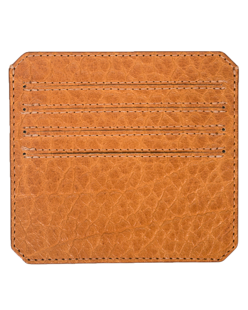 Parabellum 4-Card Wallet in Pumpkin Bison Leather Parabellum 4-Card Wallet in Pumpkin Bison Leather