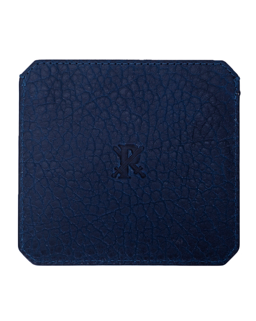 Parabellum 4-Card Wallet in Vibrant Blue Bison Leather Parabellum 4-Card Wallet in Vibrant Blue Bison Leather