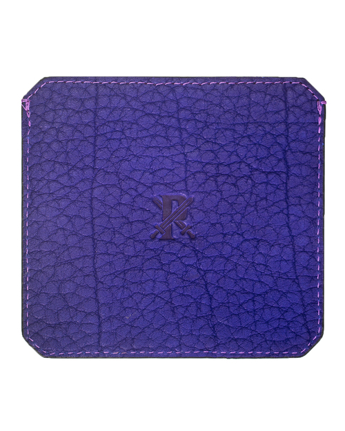 Parabellum 4-Card Wallet in Violet Bison Leather Parabellum 4-Card Wallet in Violet Bison Leather