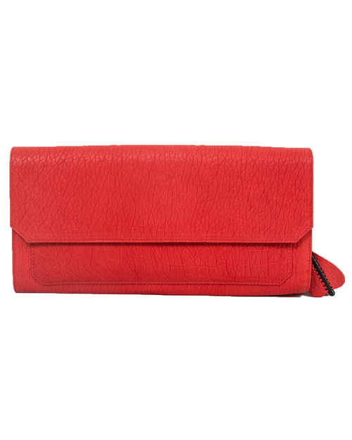 Parabellum Didion Clutch in Tomato Bison with Black Hardware Parabellum Didion Clutch in Tomato Bison with Black Hardware