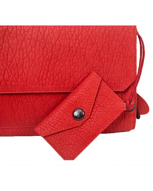 Parabellum Didion Clutch in Tomato Bison with Black Hardware Parabellum Didion Clutch in Tomato Bison with Black Hardware