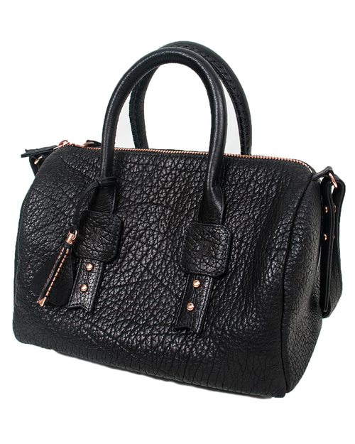 Parabellum Medicine Woman Bag in Black Bison with Copper Hardware Parabellum Medicine Woman Bag in Black Bison with Copper Hardware