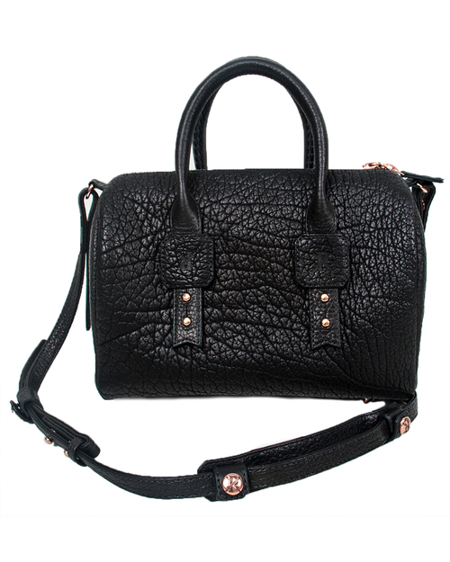 Parabellum Medicine Woman Bag in Black Bison with Copper Hardware Parabellum Medicine Woman Bag in Black Bison with Copper Hardware