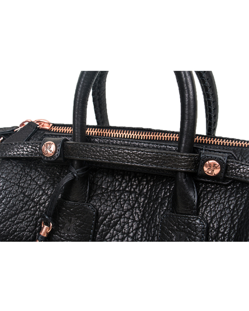 Parabellum Medicine Woman Bag in Black Bison with Copper Hardware Parabellum Medicine Woman Bag in Black Bison with Copper Hardware