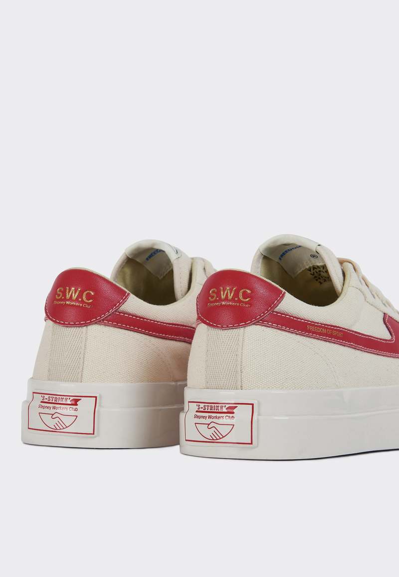 Stepney Workers Club Dellow S Strike Canvas - ecru/red