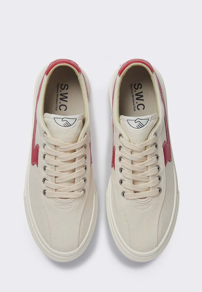 Stepney Workers Club Dellow S Strike Canvas - ecru/red