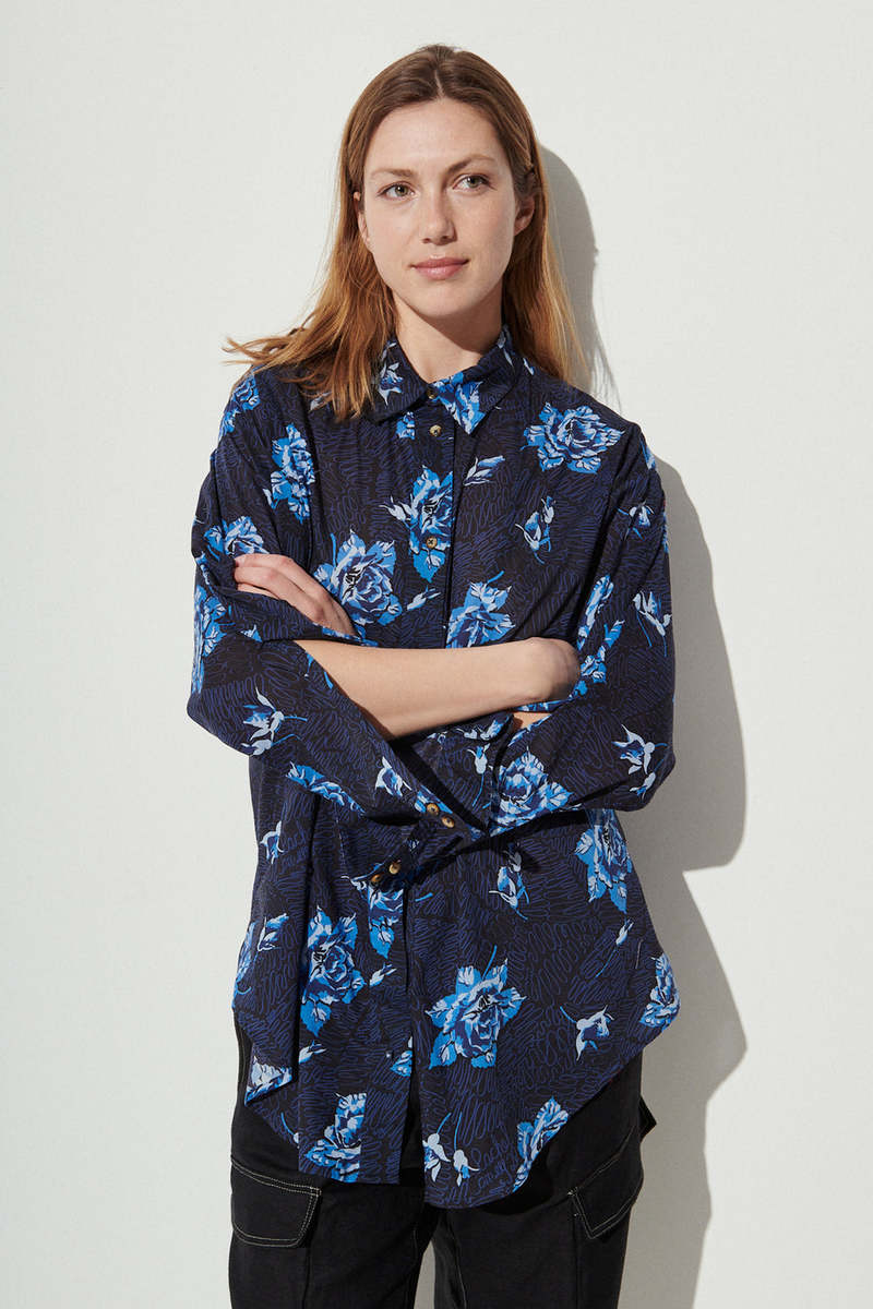 Rachel Comey - rachel comey 花柄シルクブラウス Rachel Comey Isa Shirt - Squiggle Rose | Garmentory