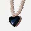 MATTER MATTERS Love Pearl Necklace - Red/Pearl - Thumbnail 4