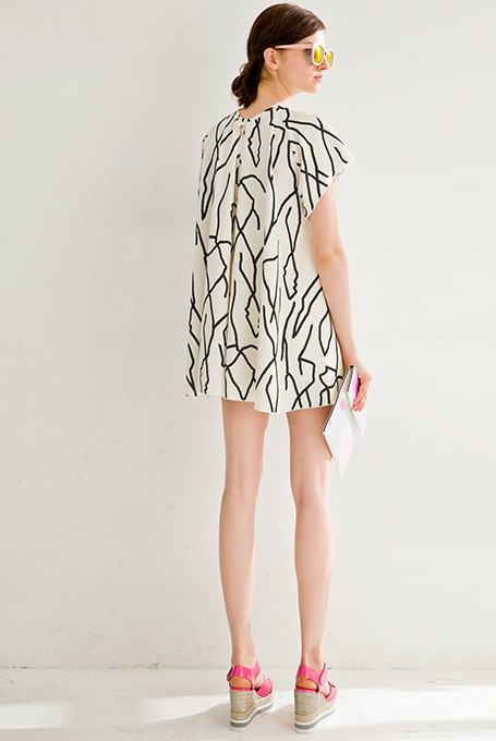 Few Moda Abstract Print Doll Dress Few Moda Abstract Print Doll Dress