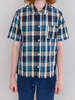 Folk Clothing Seoul Shirt - Yellow/Cyan Check - Thumbnail 5