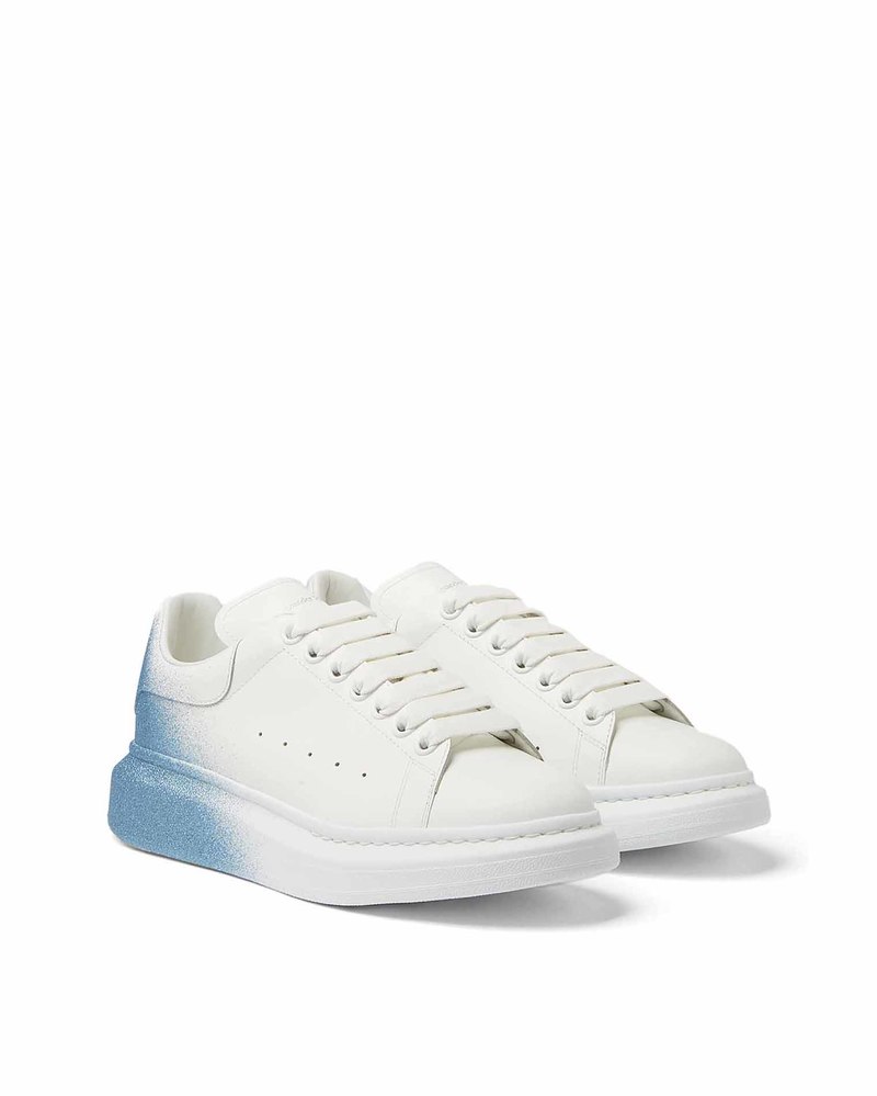 Alexander McQueen Oversized Sneakers - Leather White/Spray