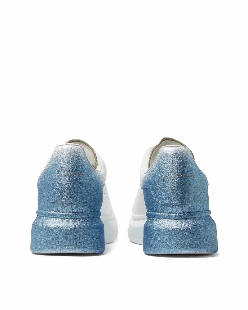 Alexander McQueen Oversized Sneakers - Leather White/Spray