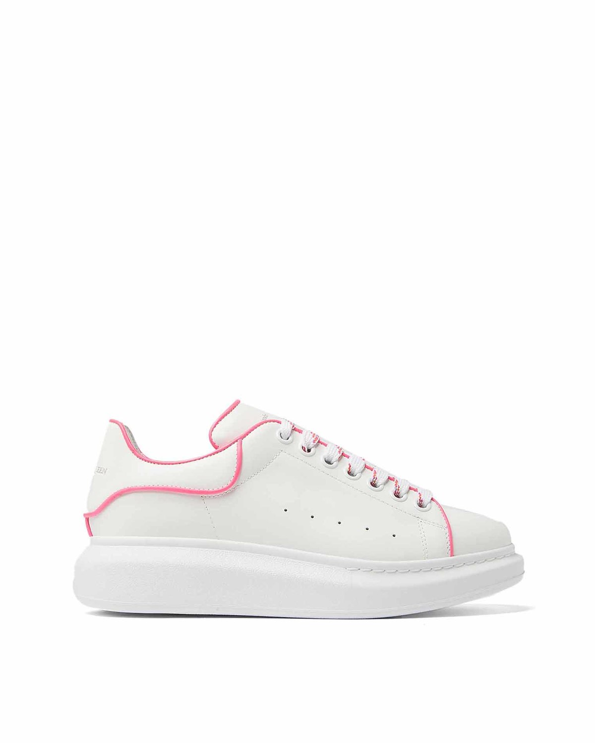 【関税&送料込】Alexander Mcqueen Pink Leather Sneakers Oversized Sneakers - Alexander Mcqueen - Pink - Leather