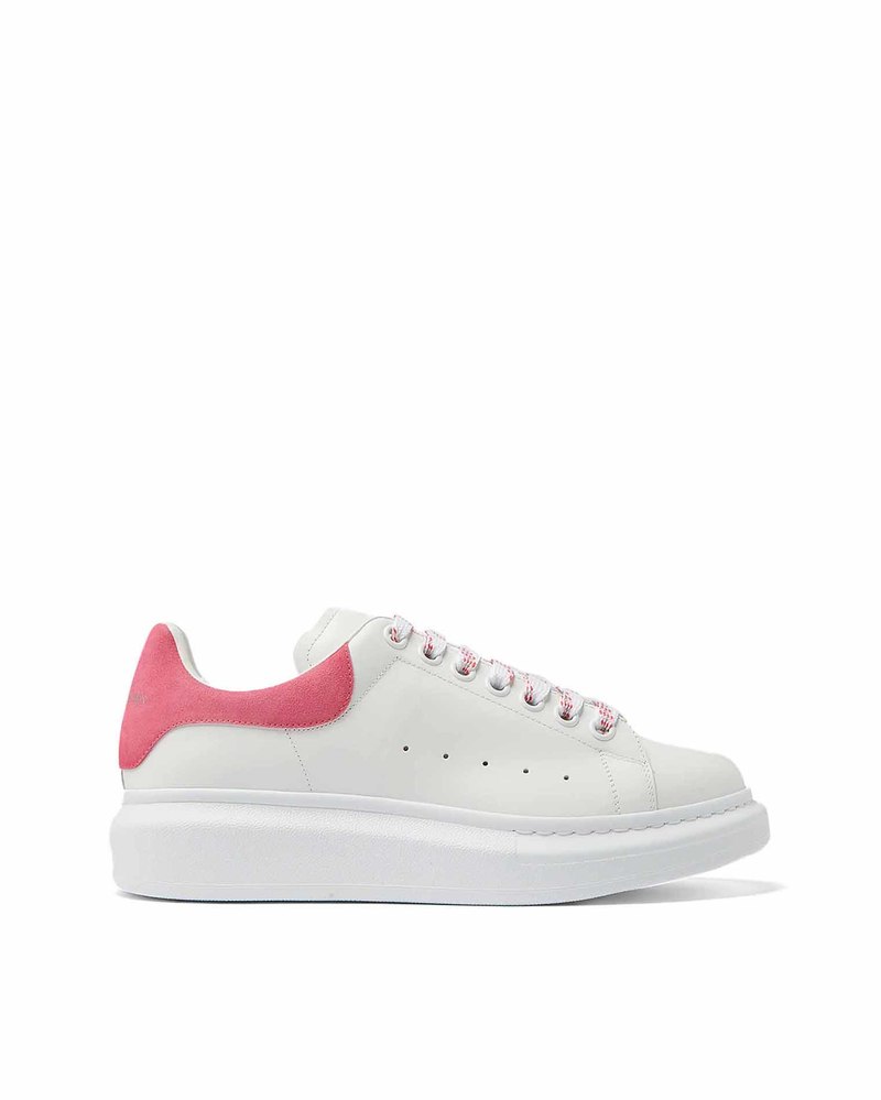 Alexander McQueen Oversized Sneakers - Leather White/Pink