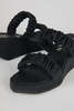 "INTENTIONALLY _________. X HOZEN Phorna Scrunchie Flatform - Black - Thumbnail 6