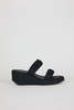 "INTENTIONALLY _________. X HOZEN Phorna Scrunchie Flatform - Black - Thumbnail 9