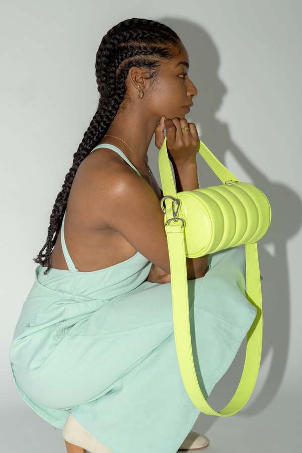 Hozen Quilted Mini Duffle Bag - Grasshopper