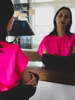Erica Tanov Patti Silk Blouse - Hot Pink - Thumbnail 1