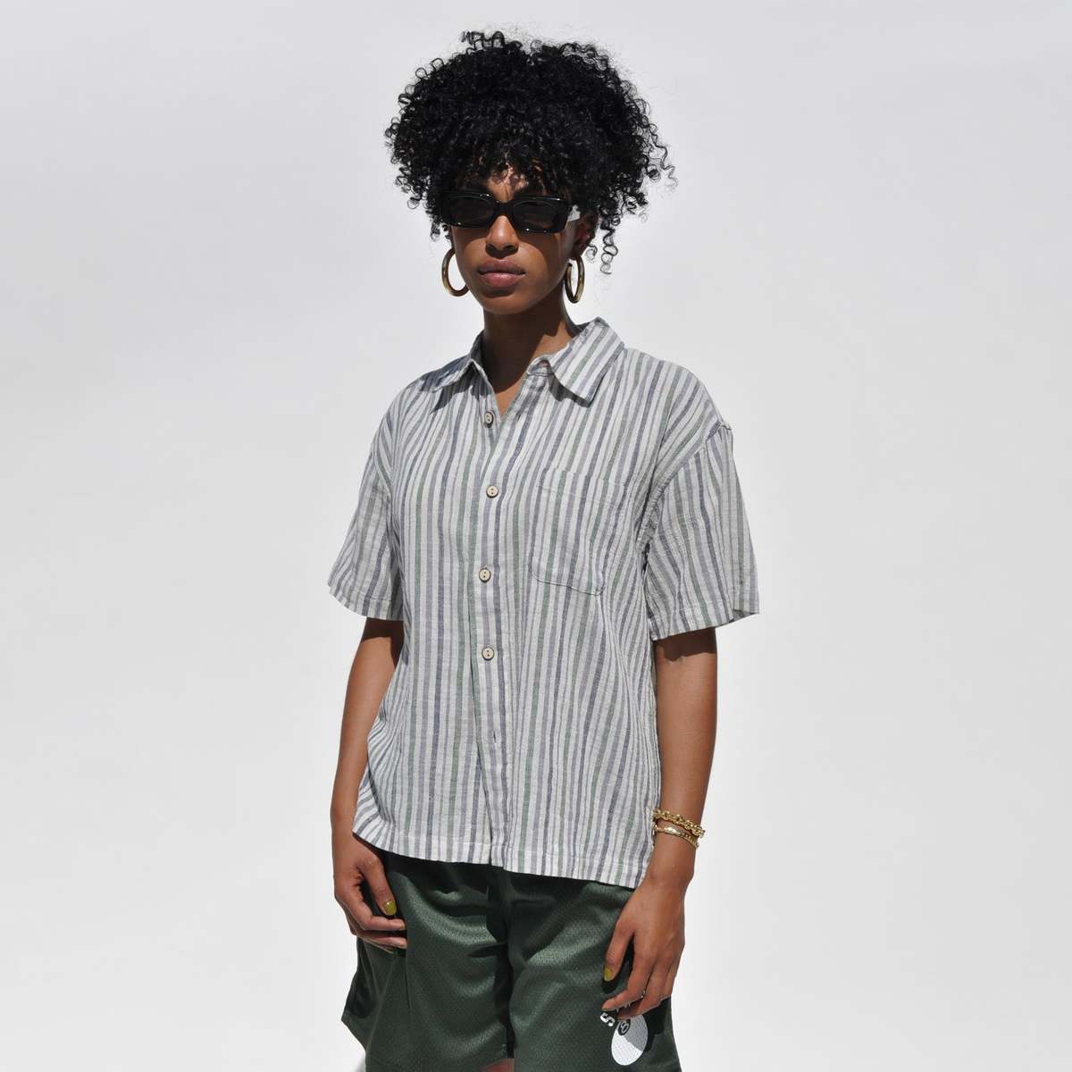 トップス Stussy WRINKLY GINGHAM SS SHIRT Buy Stussy Wrinkly Gingham Short-Sleeve Shirt 'Dusty Rose
