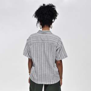 Stussy Wrinkly Cotton Gauze SS Shirt - Stripe | Garmentory