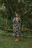 CALA DE LA CRUZ Nane Dress - Sandy Black/White - Thumbnail 2