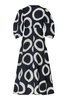 CALA DE LA CRUZ Nane Dress - Sandy Black/White - Thumbnail 6
