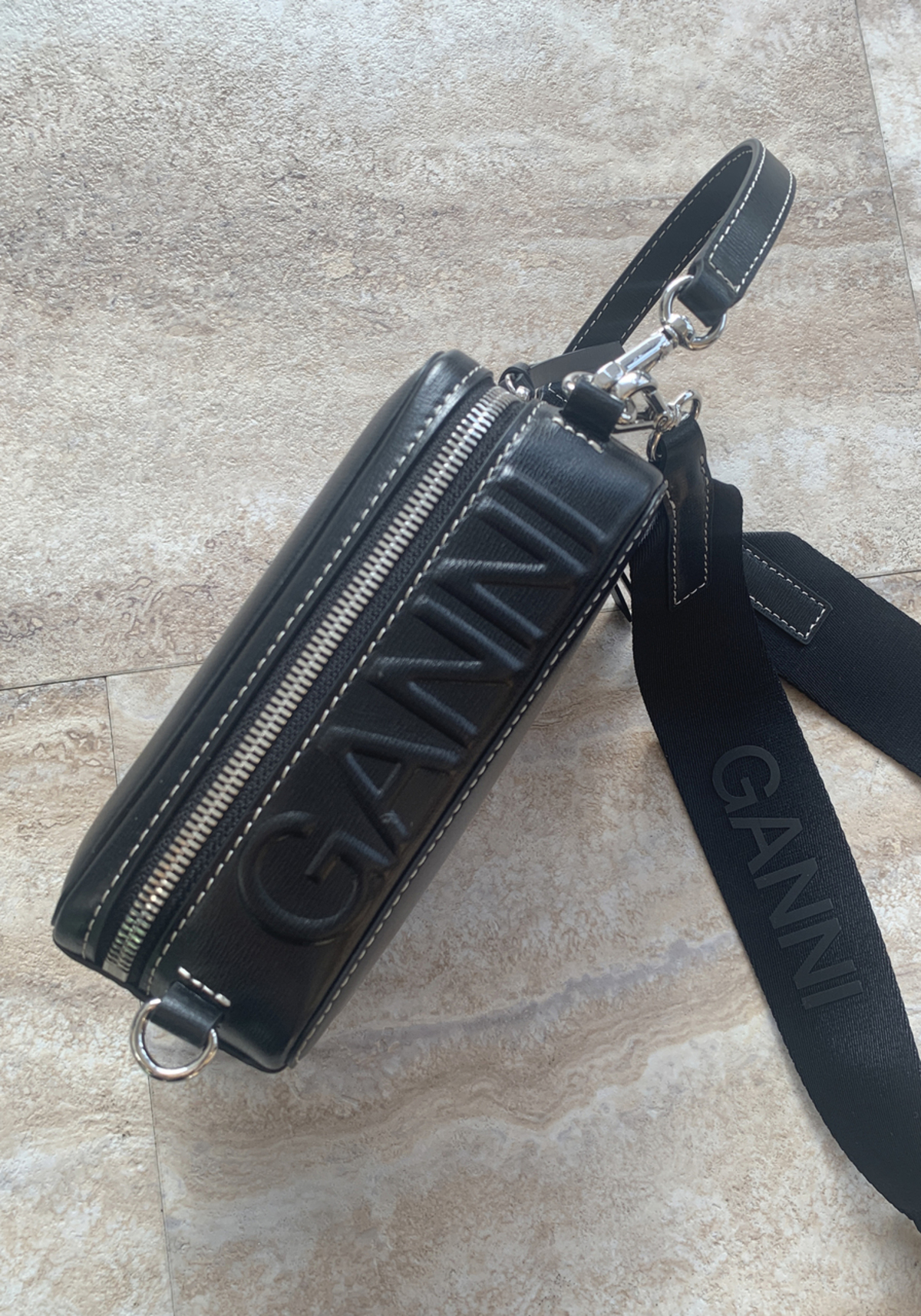 Ganni Banner Camera Bag - Black | Garmentory