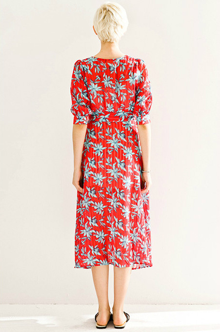 Few Moda Vintage Leaves Midi Dress Few Moda Vintage Leaves Midi Dress