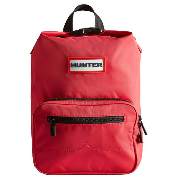 hunter nylon mini backpack | Black/Gunmetal This neat and compact zip Hunter Pioneer Topclip Mini Backpack