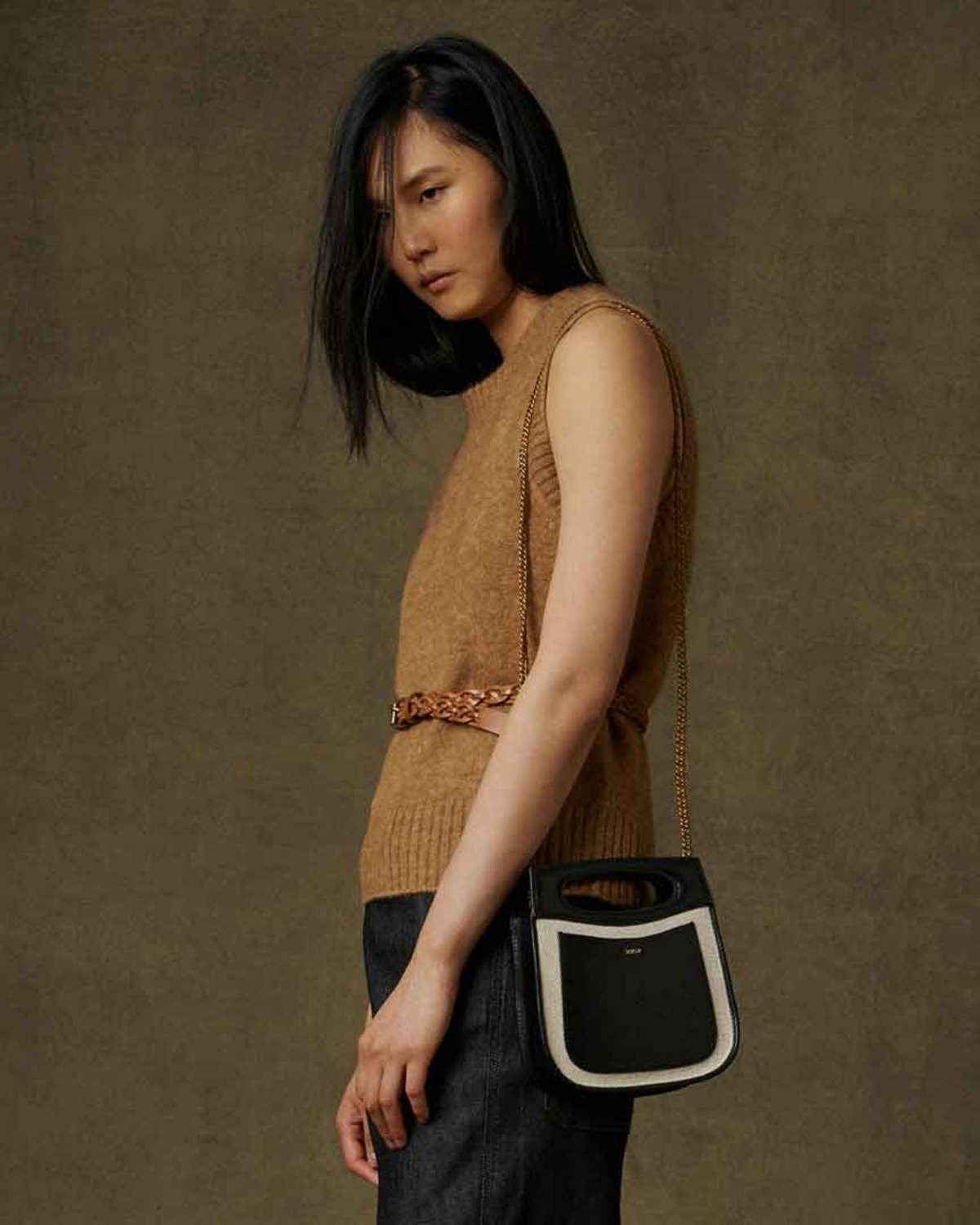 SOEUR Cheri Mini Bag - Beige/Noir | Garmentory
