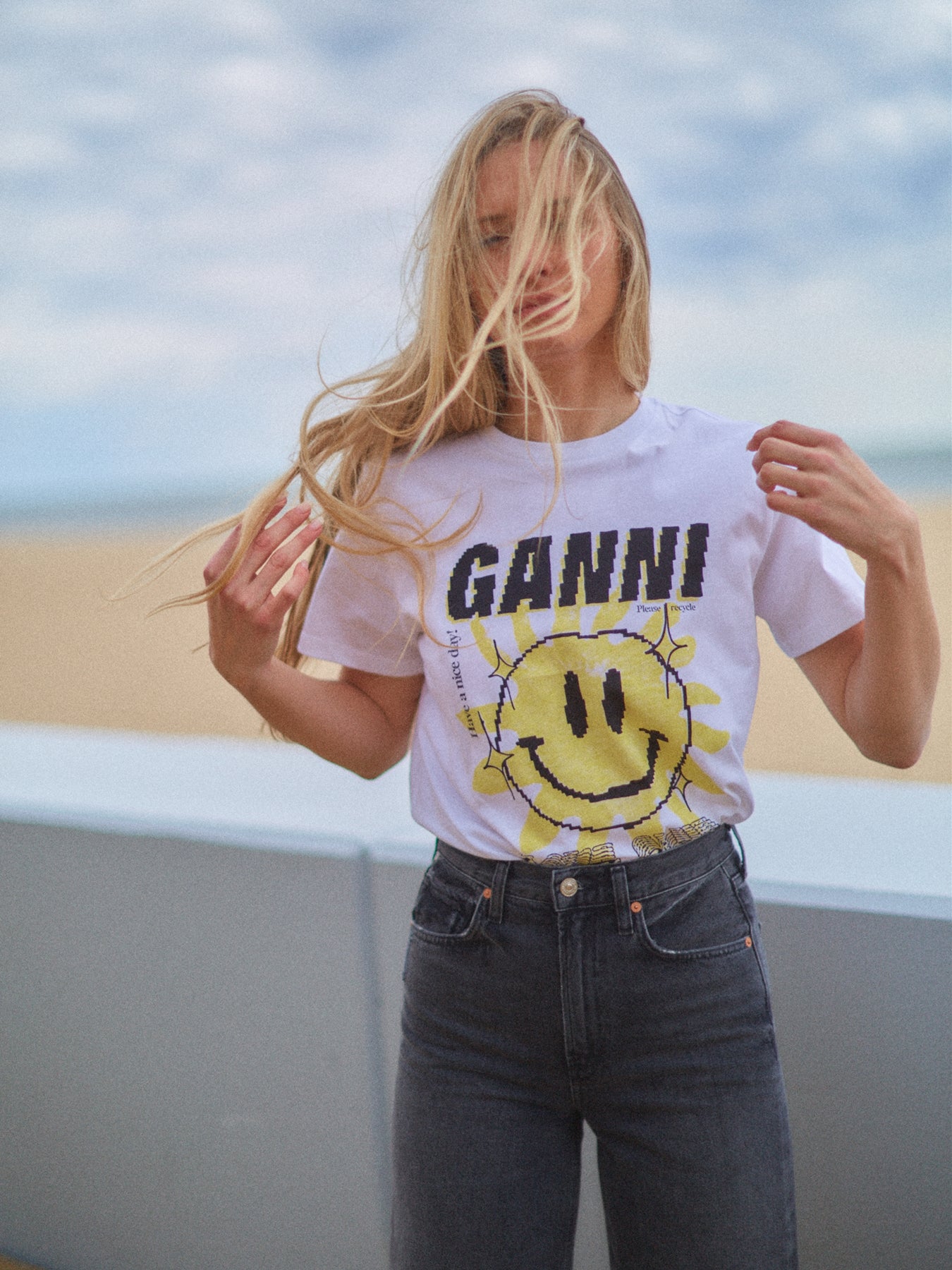 GANNI-Love-Club-Tee-In-Bright-