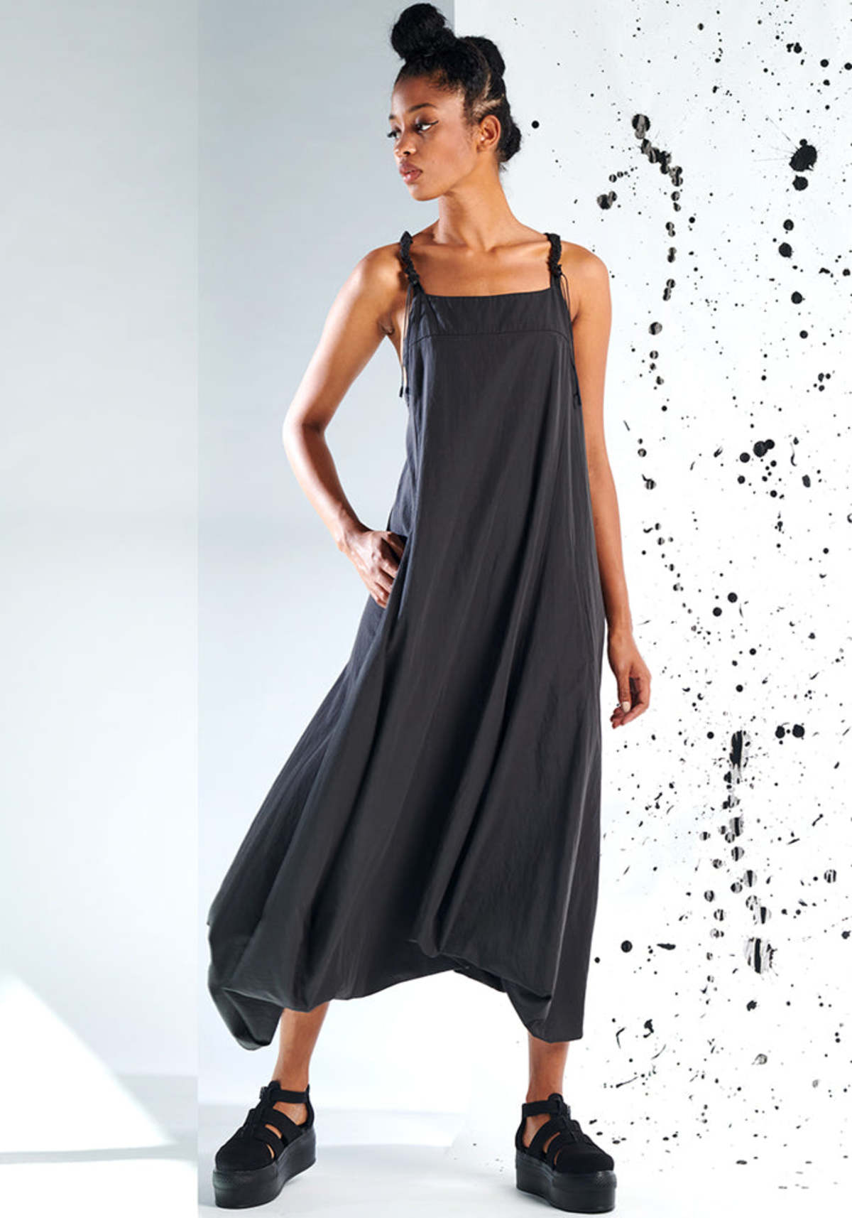 Lurdes Bergada A-Line Strappy Bubble Dress | Garmentory Lurdes Bergada A-Line Strappy Bubble Dress | Garmentory