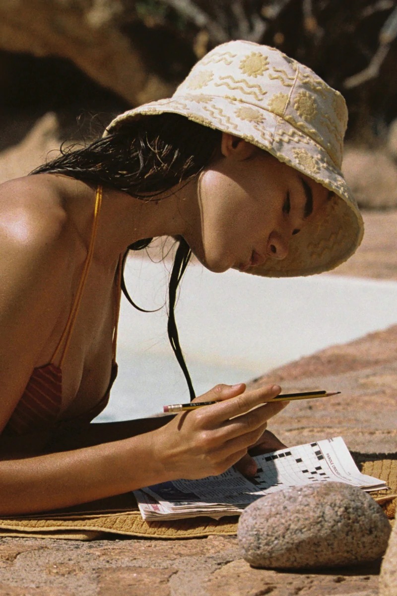 帽子 lack of color WAVE BUCKET HAT BEIGE Wave Bucket Hat - Cotton Bucket Hat in Beige | Lack of Color