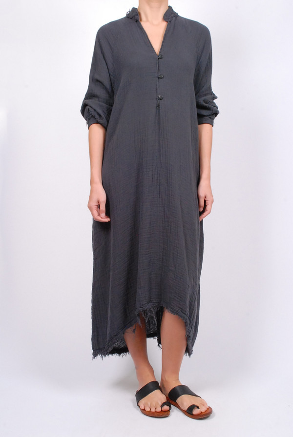 dark grey linen dress Tibi Crinkle Slip Midi Bias Dress for Women, Dark Grey, 70% Polyester 30% Polyamide main image 1