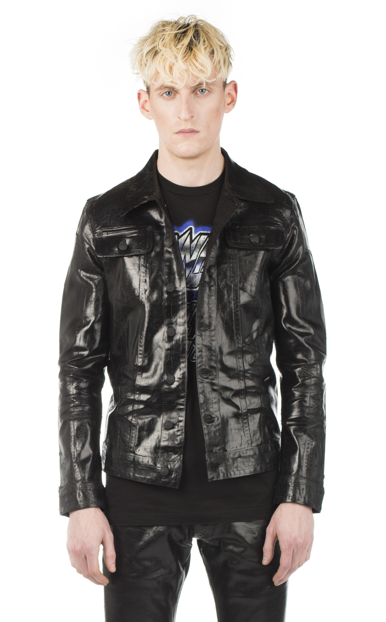 Dsquared2 Laminated Denim Jacket Garmentory