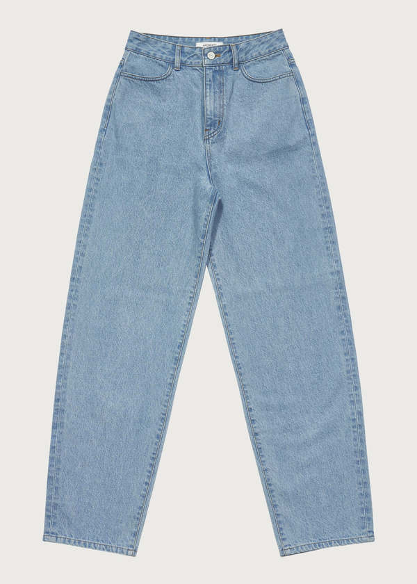◎AMOMENTO◎ RECYCLED COTTON DENIMLIGHT BLUE AM23SSW01DNLB AMOMENTO Recycle Cotton Denim - Light Blue | Garmentory