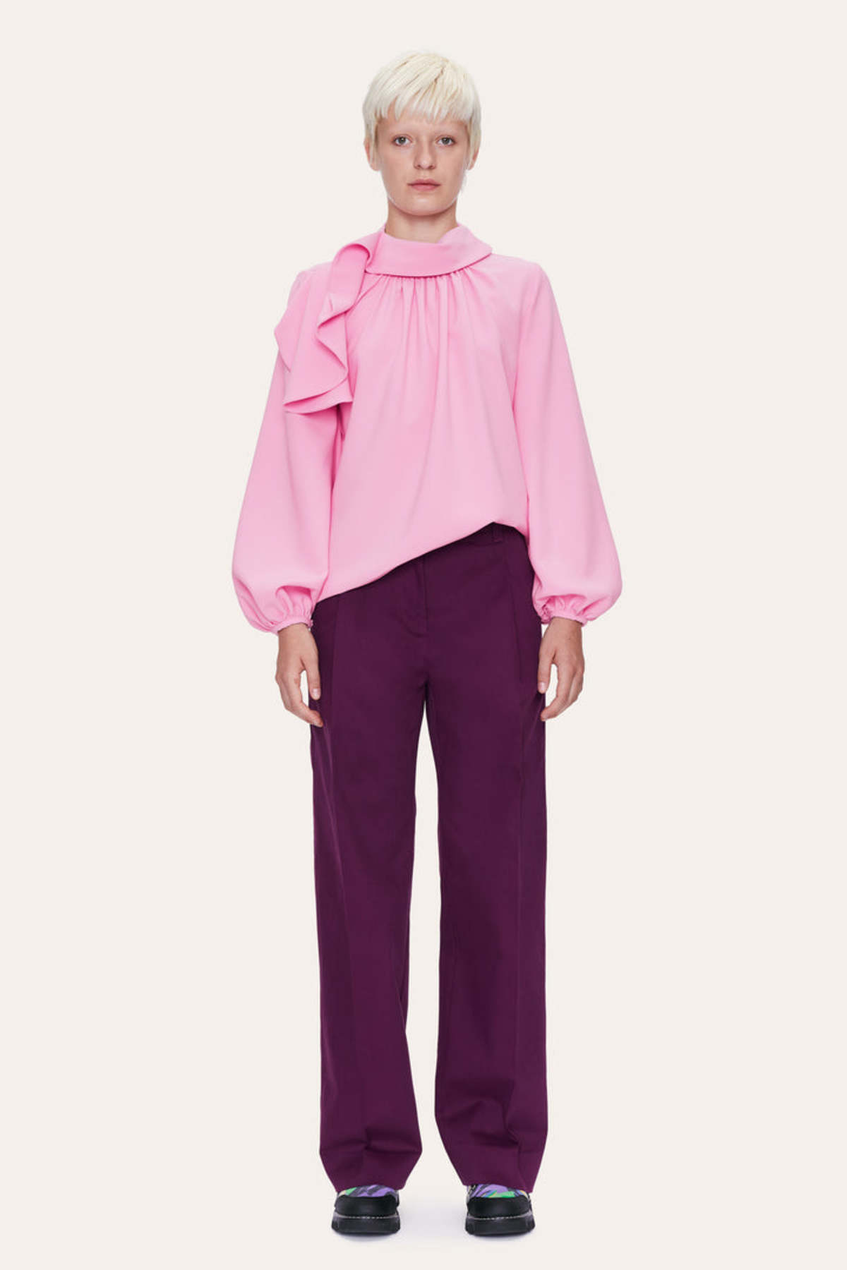 Stine Goya Yasmina Blouse - Lilac Sachet   - Image 1 of 4