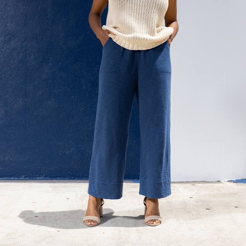 Misha & Puff Cotton Twist Camp Pant - Moonlight | Garmentory