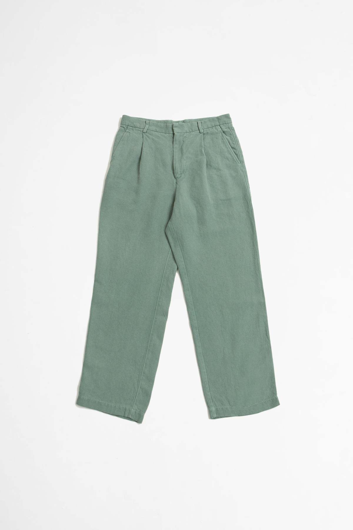 Auralee Washi Duck Canvas Slacks Pant - Faded Green | Garmentory