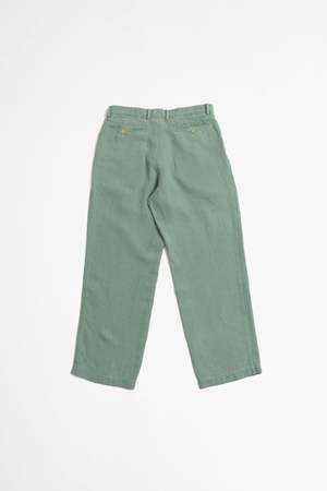 オーラリーAURALEE WASHI DUCK SLACKS 3 グリーン Auralee Washi Duck Canvas Slacks Pant - Faded Green | Garmentory