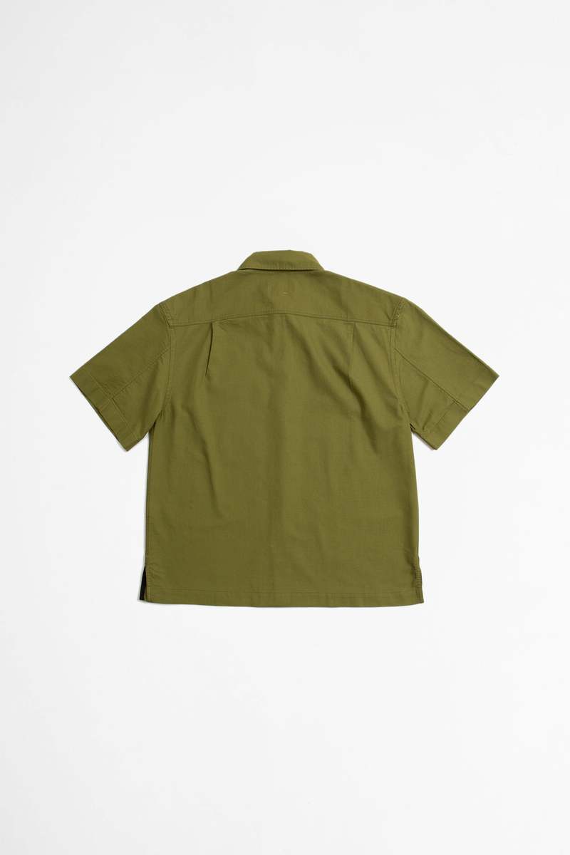 Margaret Howell Textured Cotton Worker Shirt - Kaki | Garmentory