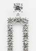 DEPARTMENT Silver Rhinestone Square Earring - Single - Thumbnail 4