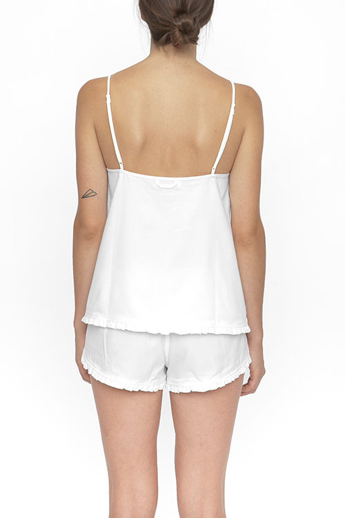 The Sleep Shirt Pin Tuck Camisole White Royal Oxford The Sleep Shirt Pin Tuck Camisole White Royal Oxford
