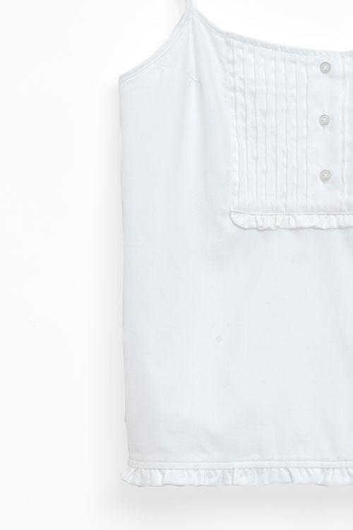 The Sleep Shirt Pin Tuck Camisole White Royal Oxford The Sleep Shirt Pin Tuck Camisole White Royal Oxford