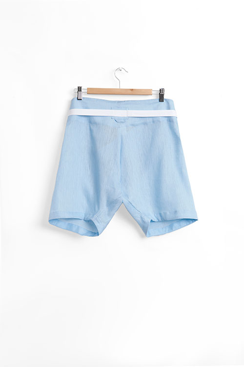 The Sleep Shirt Fisherman's Short Spa Blue Linen The Sleep Shirt Fisherman's Short Spa Blue Linen