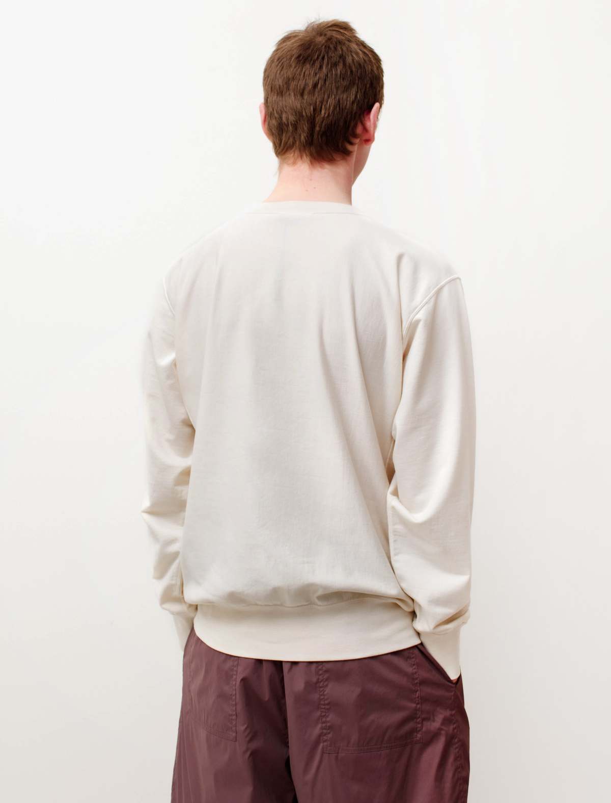 Auralee Super High Gauge Napped Sweat - Ivory | Garmentory