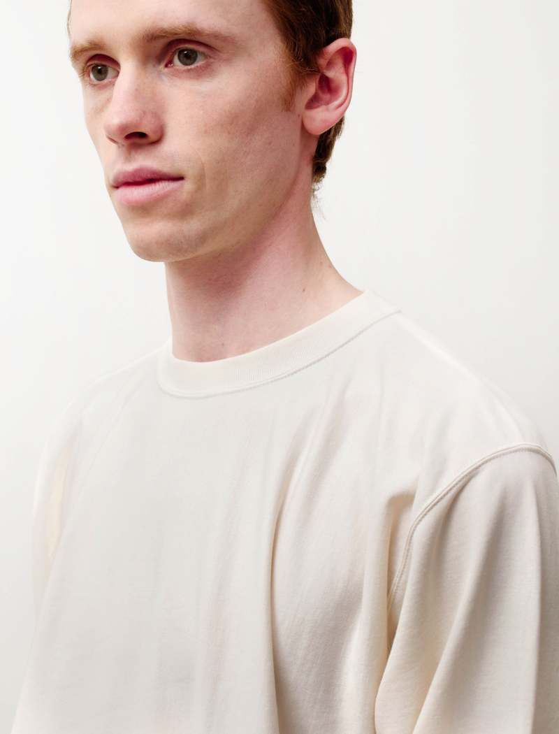 Auralee Super High Gauge Napped Sweat - Ivory | Garmentory