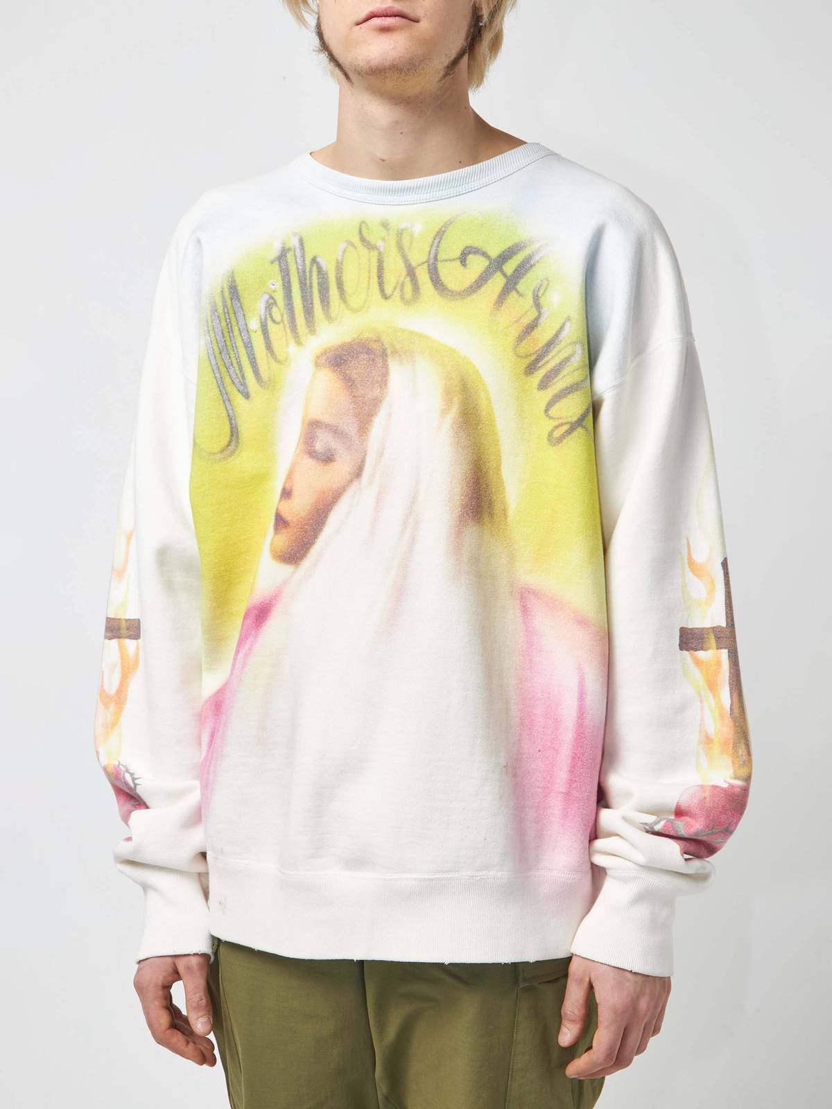 トップス 22aw SAINT MICHAEL CREW SWEAT MOTHER L Saint Michael - Saint Michael x Kawamura Jesus Sweatshirt
