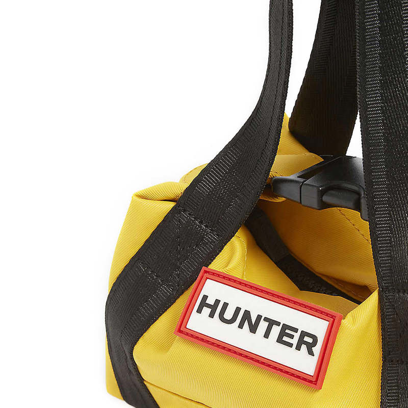 ◆HUNTER◆ UNISEX Nylon Top Clip Mini Tote Bag Yellow Nylon Mini Top Clip Tote Bag 'Yellow' | Garmentory