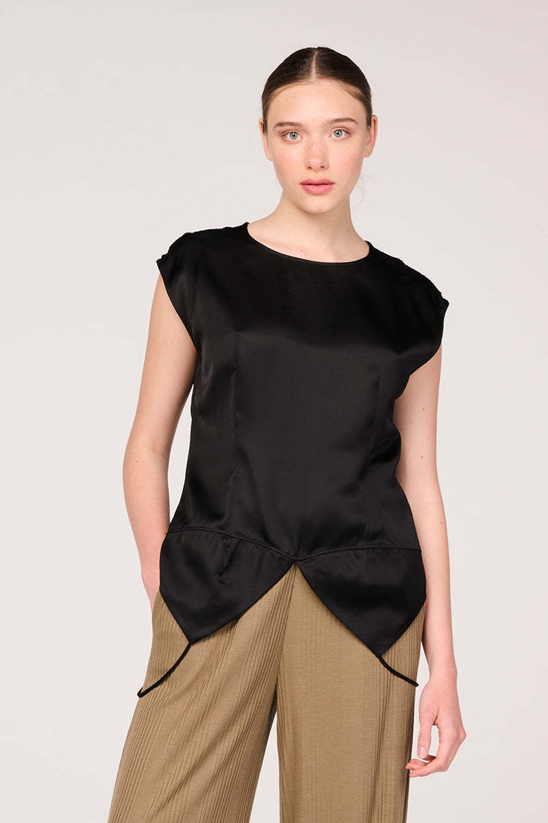 MM6 MAISON MARGIELA Sleeveless double top - Black | Garmentory